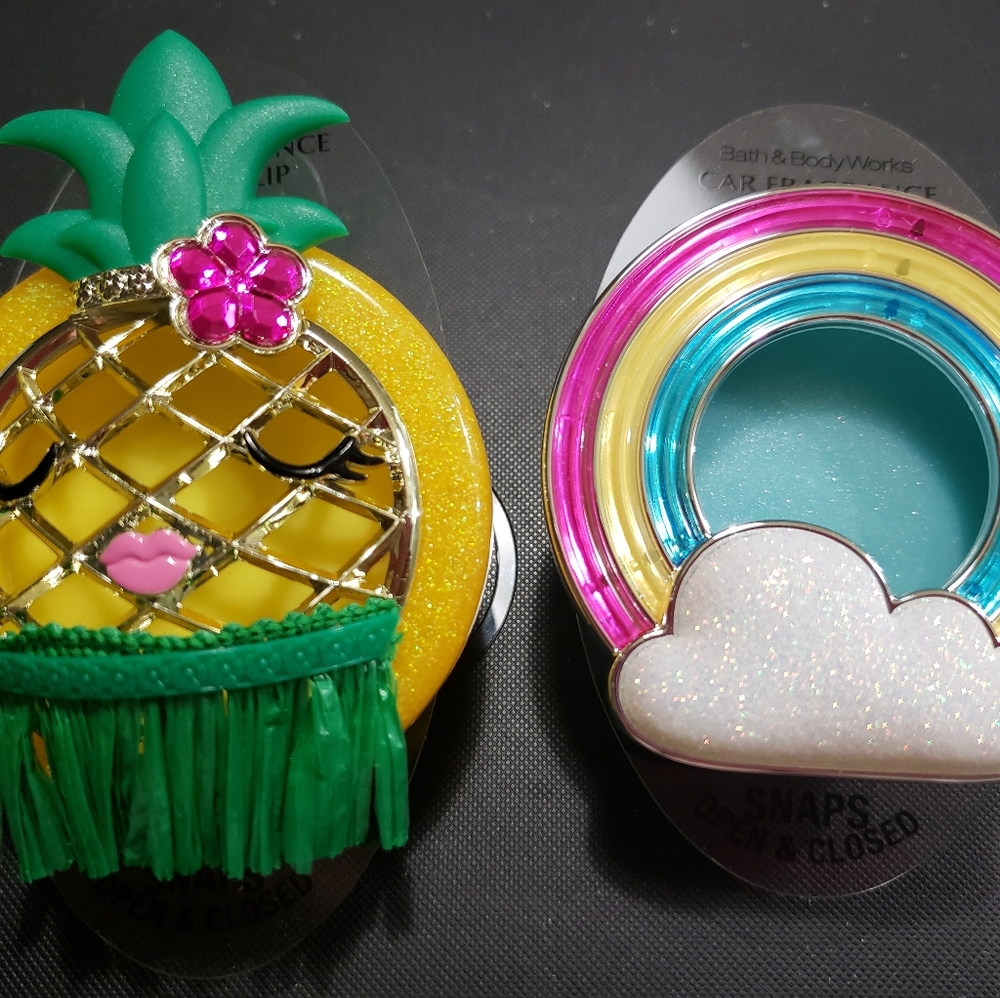 Bath and body works car fragrance visor clips